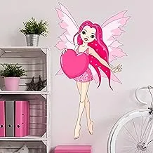 Dancing Fairy and Her Heart Decorative Wall Sticker (100x55cm)