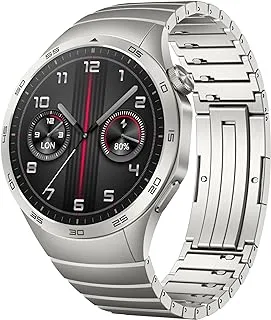 HUAWEI WATCH GT4 46MM SMARTWATCH, UPTO 2-WEEKS BATTERY LIFE, PULSE WAVE ARRHYTHMIA ANALYSIS, 24/7 HEALTH MONITORING, COMPATIBLE WITH ANDRIOD & IOS, STAINLESS STEEL, GRAY