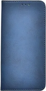 KAU High Quality Leather Flip Cover With Robust Protection Against Drops Impacts For Iphone 14 Pro Max - Navy