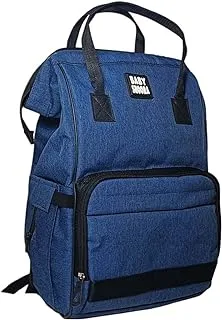 Baby Shoora Linen Baby Diaper Backpack For Unisex-Navy