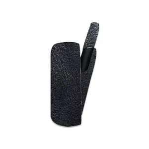 OZO Skins Luxury Black Leather Plain (SL100BLP) Sticker For Iqos