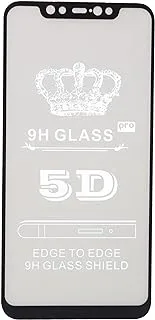 Front Glass Screen Protector 5D For Xiaomi Redmi Note 6 Pro - Clear/Black