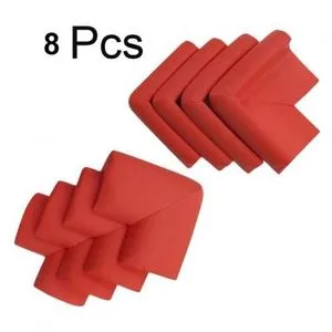 Corner & Edge Protector, For Baby Safety - Red - 8 Pcs