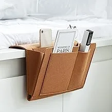 House of Quirk Bedside Caddy|Ipad Holder | Dorm College Room, Bunk Bed, Hospital Bed, Kids Baby Bed | Hanging Storage Organizer | Remote Holder | Large Size 12.5