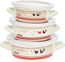 Avsar 3353 Fatoda Enamel Cookware Set 9-Pieces