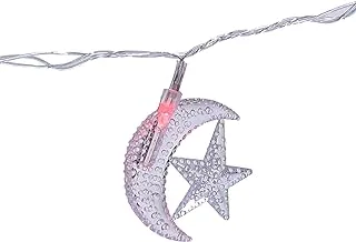 Generic Silicone Ramadan Crescent Led Rope Home Containing Lighting Colorful With Small Stars Design Add More Happy And Plug For Decoration - Transparent