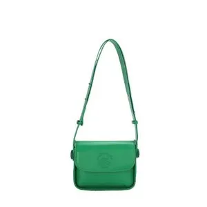 Ladies' leather shoulder bag-green