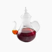 Zinnia Double Glass Tea Pot, 600 ml Capacity