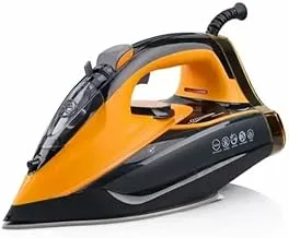 RAF Steam Iron R.1252Y, 2600 Watt, 220v, 50Hz, Gold