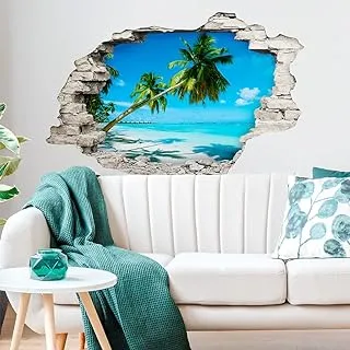 Decorative Landscape Sticker - At a Beach (135x90cm)