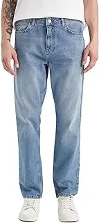 DeFacto Mens Straight Fit B4684AX Denim Trousers