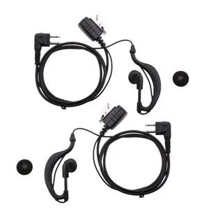 2 Pieces Ear Hook  Headset With PTT & Mic For Motorola CP040