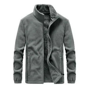 Fashion Winter Fleece Jacket Parka Coat Men Spring Casual Bomber