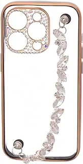 Boter Strass Chain High Quality Back Cover With Unique Anti-Theft Chain For Iphone 14 Pro - Multi Color