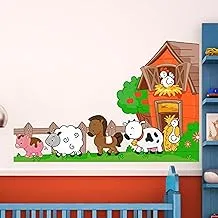 Decorative kids room sticker - Animals on the farm (60x90cm)