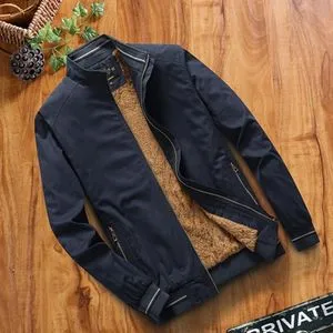 Fashion Fleece Jackets Mens Pilot Bomber Jacket Warm Male Fashion Baseball