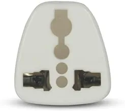 El Wesam WS2009 Plastic Triple Socket Small Containing High Speed And Practical For Multi Use - White