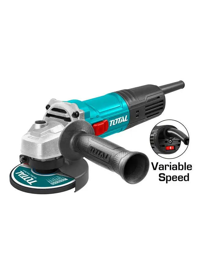 TOTAL Angle Grinder 900 Watt Variable Speed Teal / Grey