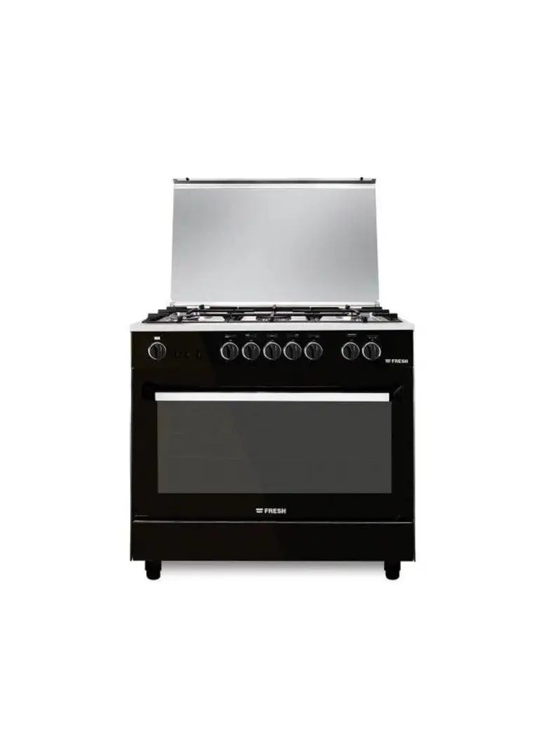 Fresh Plaza cooker 5 Burners 90x60 Black 500017303