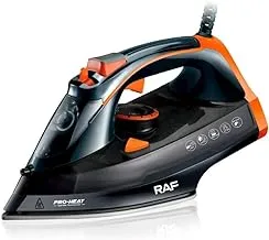 RAF Steam Iron R.1249O, 2400 Watt, 220v, 50Hz, Black