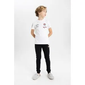 Defacto Boy Regular Fit Crew Neck Knitted Pyjamas - 2 Pieces