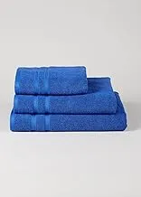 Matalan Cotton Bath Towels, 130 cm x 70 cm Size, Blue - 2714401