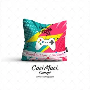 وسادة Cozimozi Game Over PlayStation - غطاء