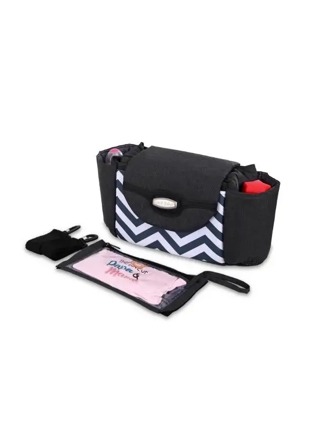 Petit bebe Diaper Bag formi Stroller organizer zigzag