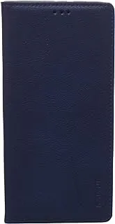 KAU High Quality Leather Flip Cover With Robust Protection Against Drops Impacts For Realme C3 - Navy