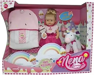 Dimian BD136 Nena Doll with Plush Unicorn