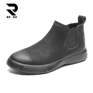 Fashion Big Size Men Ankle Boots Casual Leather Boots