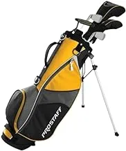 Wilson Golf Pro Staff JGI MD, Junior Club Set for Children/Young People from 8-11 Years, Body Size 127-142 cm, Right-Handed, Graphite, Including Carrybag, Yellow, WGGC91830