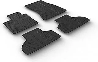 Rubber car mats set suitable for BMW X5 (F15) 20132018 (T profile 4pieces mounting clips)