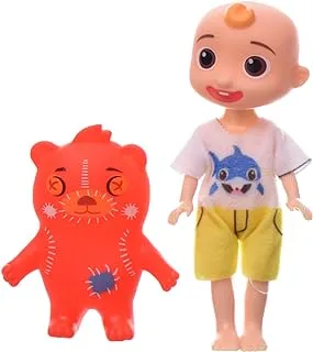 Plastic Boy Doll Amazing Design Toy With Small Teddy Bear And Add More Funny For Children Set Of 2 Pieces - Multi Color