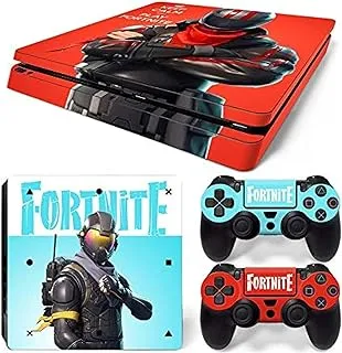 ملصق Fortnite ملون لجهاز PS4 Slim Skin ملصق مقاوم للماء