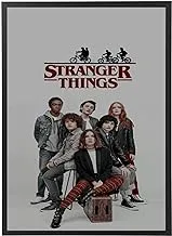 Artwork frame for stranger things Netflix with black wooden frame, it can be held in the wall, 2724960484066