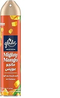 Glade Aerosol mighty mango Air Freshener, Refresh Every Room In Your Home, 300ml