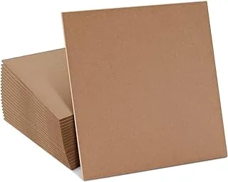 MDF Board, Chipboard Sheets for Crafts (12 x 12 in, 20-Pack)