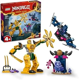 مجموعة ألعاب مكعبات البناء LEGO® NINJAGO® Arin's Battle Mech 71804؛ ألعاب للأولاد والبنات والأطفال (104 قطعة)