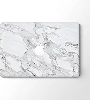 3M Vinyl Marble Top Cover Laptop Sticker for MacBook Air 13in - Grey White