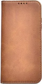 KAU High Quality Leather Flip Cover With Robust Protection Against Drops Impacts For Xiaomi Poco M4 Pro - Camel