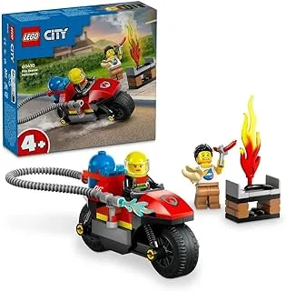 LEGO® City Fire Rescue Motorcycle 60410 مجموعة مكعبات بناء سيارة؛ ألعاب للأولاد والبنات والأطفال (57 قطعة)