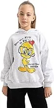 DeFacto Girl Oversize Fit Hooded Long Sleeve B4729A8 Sweatshirt