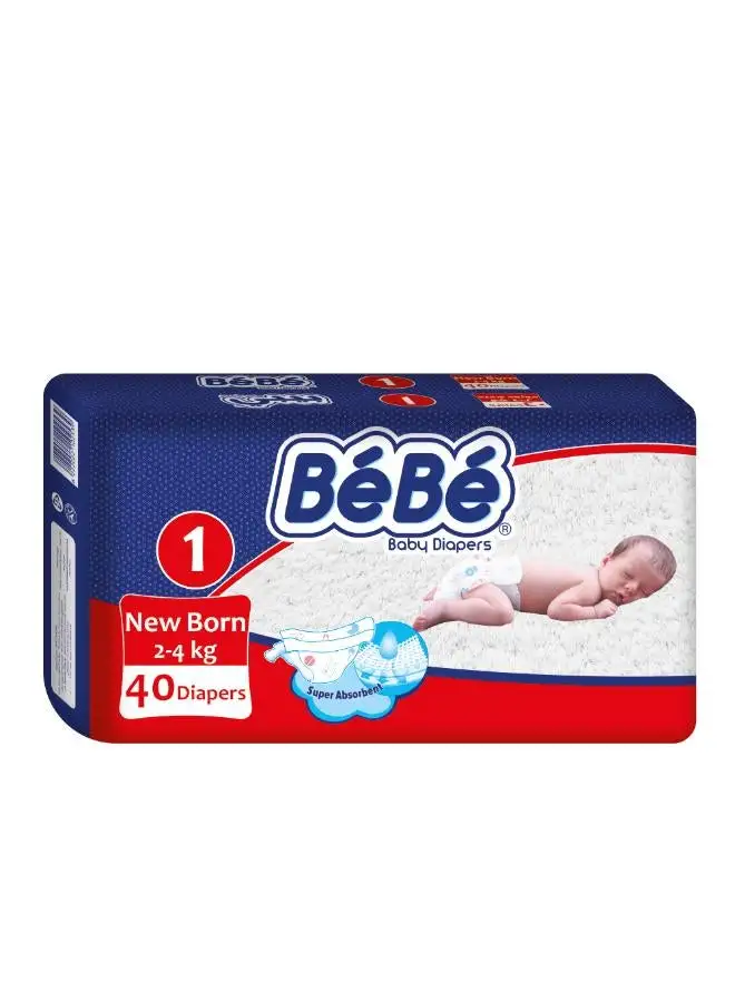 bebe Baby Diapers New born (size 1) 40 diapers