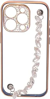 Boter Strass Chain High Quality Back Cover With Unique Anti-Theft Chain For Iphone 14 Pro - Multi Color