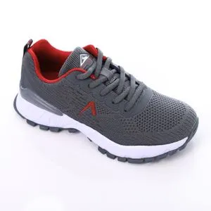 Activ Red Detail For Grey Lace Closure Sneakers