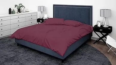 BedNHome طقم غطاء لحاف - 3 قطع - كستنائي (180×220 سم)