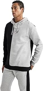 DeFacto mens Standart Fit Hooded B4486AX Long Sleeve Sweatshirt