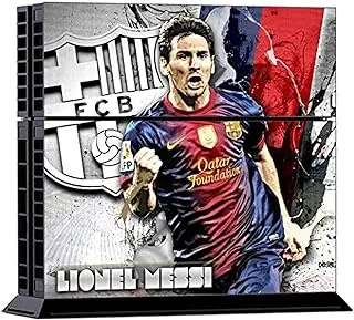 Messi PVC Protection Decal Skin Cover Case Sticker For Sony PS4 Console with 2pcs for Controllers