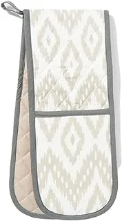 Matalan Printed Oven Gloves, 90 cm Size, Beige